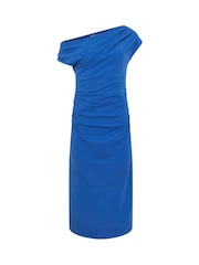 Star by Julien MacDonald Blue Draped Midi Dress - Image 5 of 5