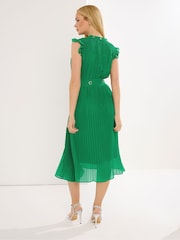 Star by Julien MacDonald Green Pleated Eyelet Dress - Image 3 of 5