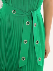Star by Julien MacDonald Green Pleated Eyelet Dress - Image 4 of 5