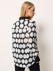 Star by Julien MacDonald Black Polka Dot Print Shirt - Image 3 of 4