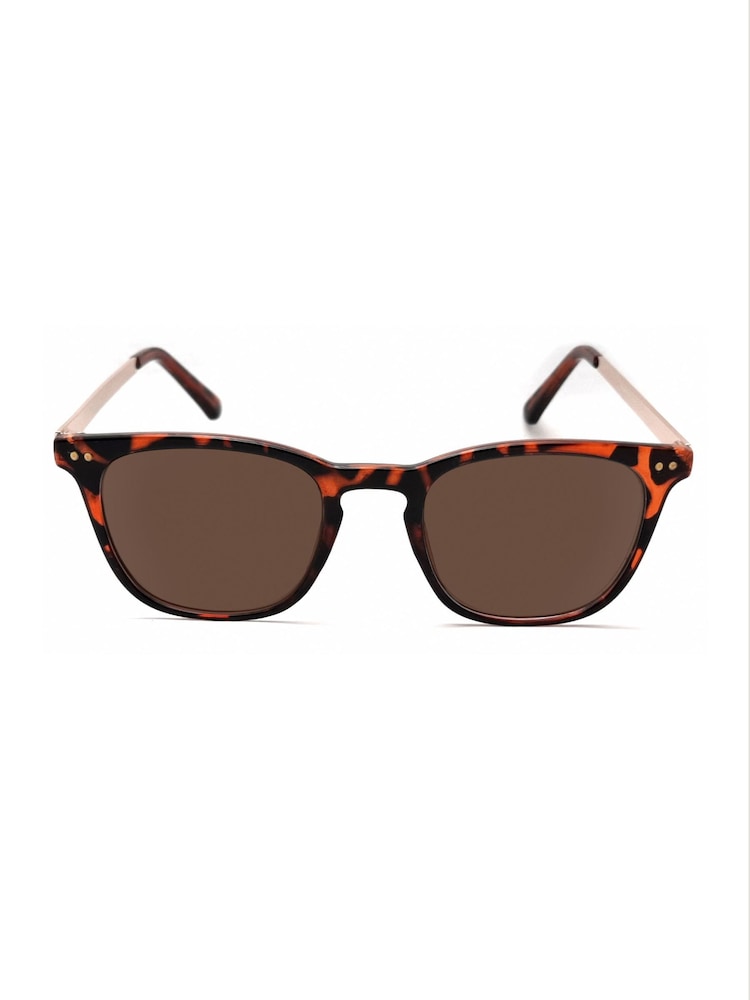Storm Brown Lenses Sun Ready Reader Tortoiseshell Front With Gold Arms - Image 1 of 2