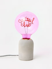 Oliver Bonas Pink Cocktail Club E27 LED Light Bulb - Image 2 of 4