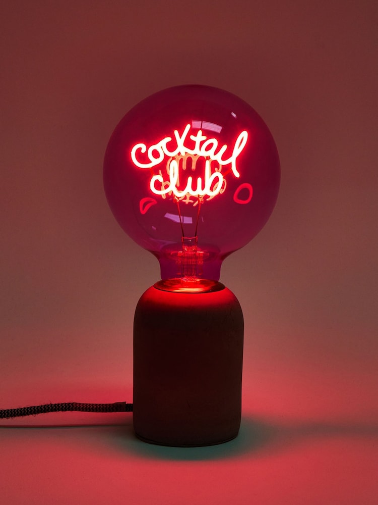 Oliver Bonas Pink Cocktail Club E27 LED Light Bulb - Image 4 of 4 Oliver Bonas Pink Cocktail Club E27 LED Light Bulb - Image 4 of 4