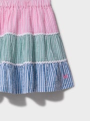 Crew Clothing Green Panelled Ricrac Ribbon Trim Skirt - Image 3 of 3