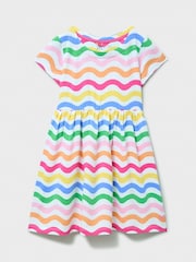 Crew Clothing Pink Everyday Printed Jersey Dress - Image 1 of 3