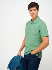 Crew Clothing Light Green Classic Cotton Piqué Polo Shirt - Image 1 of 5