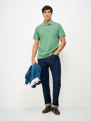 Crew Clothing Light Green Classic Cotton Piqué Polo Shirt - Image 3 of 5