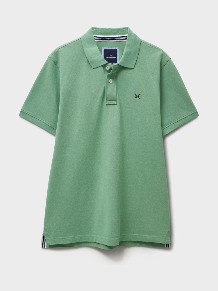 Crew Clothing Light Green Classic Cotton Piqué Polo Shirt - Image 5 of 5