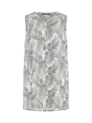 Evans Cream Jersey Sleeveless Shirt - Image 5 of 5