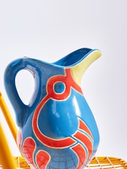 Oliver Bonas Blue Parrot Ceramic Vase - Image 2 of 6