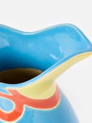Oliver Bonas Blue Parrot Ceramic Vase - Image 4 of 6