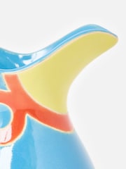 Oliver Bonas Blue Parrot Ceramic Vase - Image 6 of 6