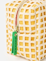 Oliver Bonas Yellow Cherry Crochet Makeup Bag - Image 5 of 6