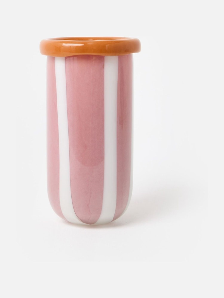 Oliver Bonas Pink Saona Glass Vase - Image 1 of 5