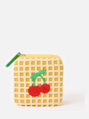 Oliver Bonas Yellow Cherries Crochet Jewellery Box - Image 6 of 6