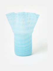 Oliver Bonas Blue Verde Glass Vase - Image 1 of 5