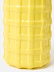 Oliver Bonas Yellow Woven Ceramic Vase - Image 3 of 4
