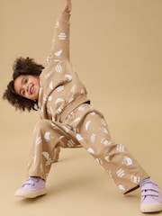 MORI Brown Brunch Club Oversized Placement Print Sweatshirt - Image 4 of 7