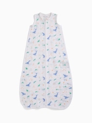 MORI Cream Ocean Print Soft Muslin Front Opening Sleeping Bag 0.5 TOG - Image 3 of 3