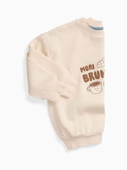 MORI Cream Brunch Club Oversized Soft Sweatshirt - Image 2 of 2