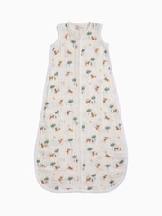 MORI Cream Monkey Print Soft Muslin Front Opening Sleeping Bag 0.5 TOG - Image 3 of 3