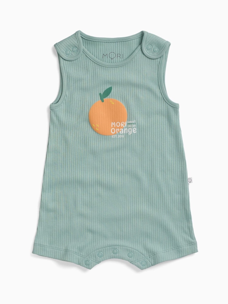 MORI Fresh Supersoft Summer Ribbed Dungarees - 画像 1 / 2