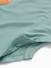 MORI Fresh Supersoft Summer Ribbed Dungarees - 画像 2 / 2