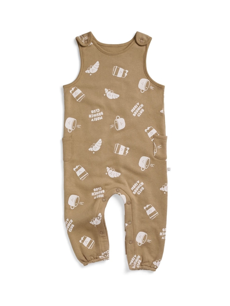 MORI Cream Brunch Club Oversized Dungarees - Image 2 of 3