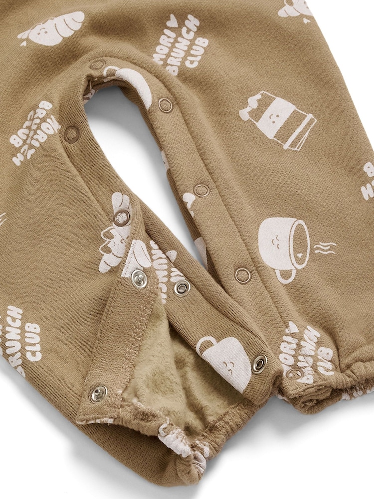 MORI Cream Brunch Club Oversized Dungarees - Image 3 of 3