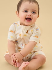 MORI Beach Day Summer Supersoft Zip Up Romper - Imagen 1 de 1