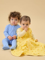 MORI Yellow Lullaby Citrus Print Soft Muslin Front Opening Sleeping Bag 0.5 TOG - Image 3 of 4