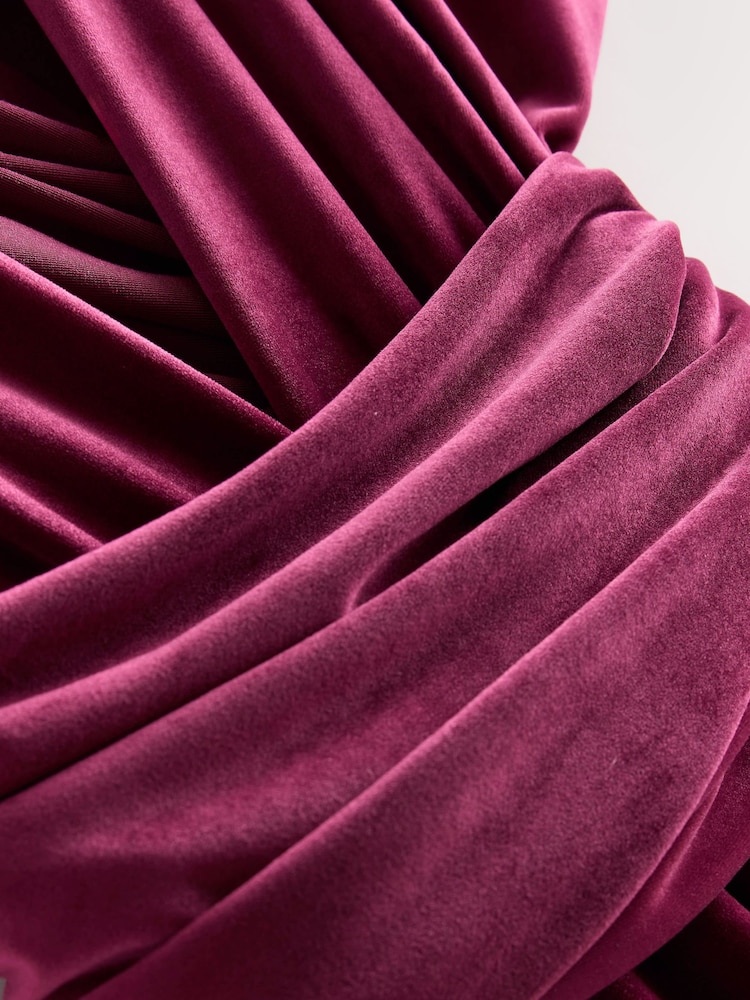 Red Velvet Multiway Wedding Guest Bridesmaid Maxi Dress - Image 10 of 10 Red Velvet Multiway Wedding Guest Bridesmaid Maxi Dress - Image 10 of 10