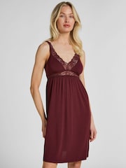 Hunkemoller Red Jersey Slip Dress - Image 1 of 5