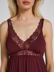 Hunkemoller Red Jersey Slip Dress - Image 3 of 5