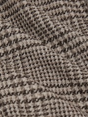 Reiss Brown/White Tuscan Classic Fit Wool-Blend Houndstooth Single-Breasted Blazer - Image 8 of 8