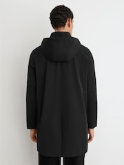 Negro - Reiss Hilson Hybrid Gilet-Insert Overcoat with Detachable Hood - Imagen 7 de 8