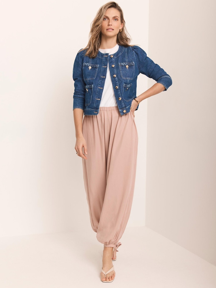 Mint Velvet Pink Balloon Leg Trousers - Image 2 of 7