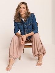 Mint Velvet Pink Balloon Leg Trousers - Image 5 of 7