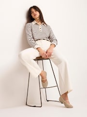 Mint Velvet Red Stripe Polo Shirt - Image 4 of 8