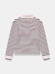 Mint Velvet Red Stripe Polo Shirt - Image 8 of 8