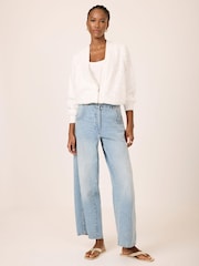 Mint Velvet White Sequin Bomber Jacket - Image 1 of 6