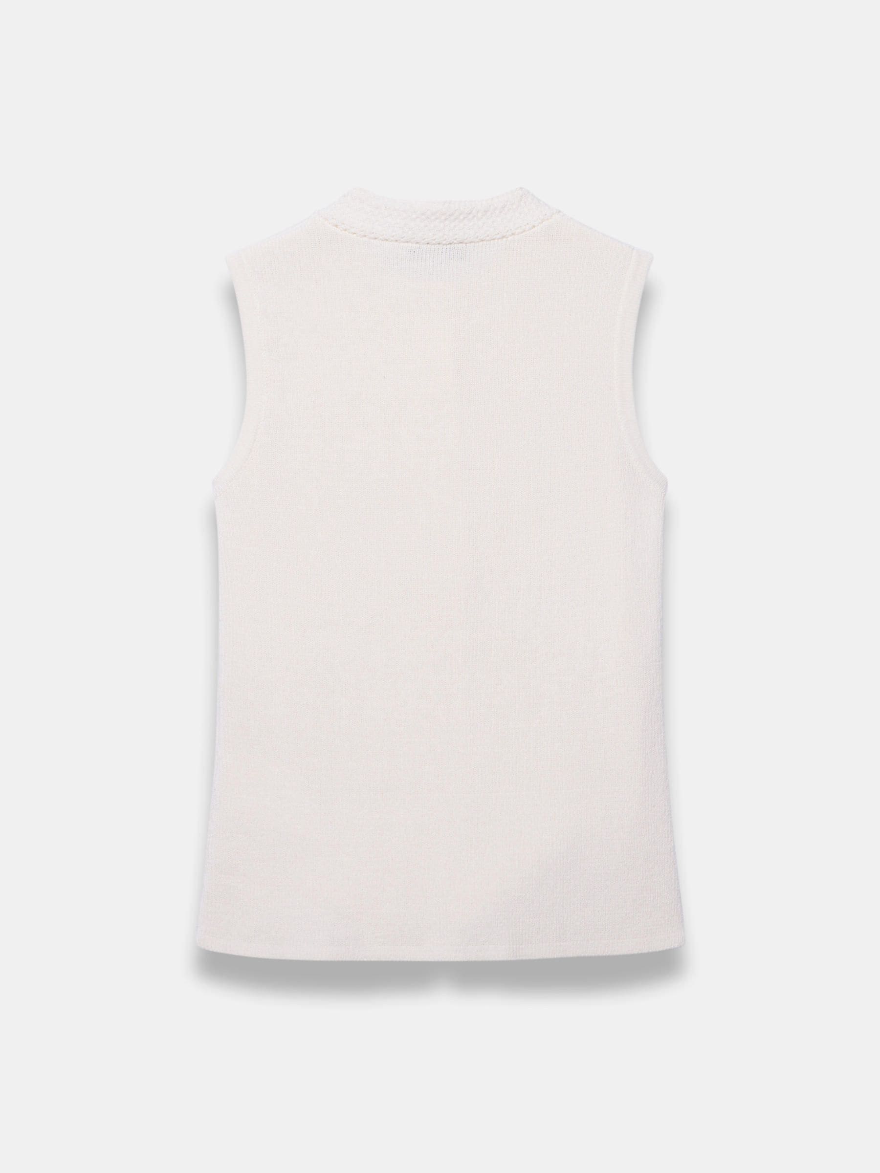 Buy Mint Velvet White Cotton Blend Waistcoat Top from Next USA