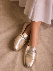 金色 - Mint Velvet Camille Loafers - 圖片 1/5