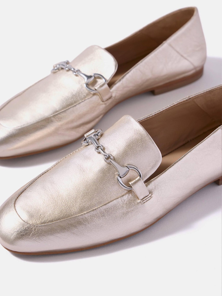 金色 - Mint Velvet Camille Loafers - 圖片 5/5