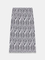 Mint Velvet Blue Printed Wrap Midi Skirt - Image 7 of 7