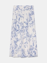 Mint Velvet Blue Floral Print Slip Skirt - Image 6 of 7