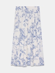 Mint Velvet Blue Floral Print Slip Skirt - Image 7 of 7