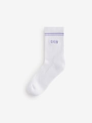Gym King Pink GKW Tipping Crew Socks 3 Pack - Image 4 of 4