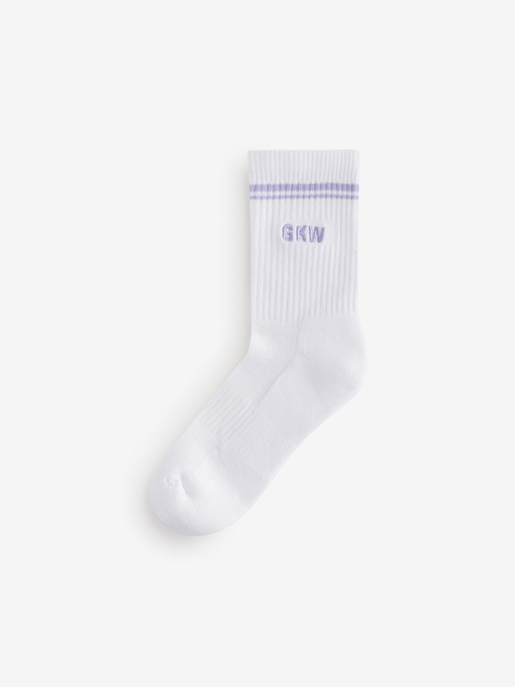 Gym King Pink GKW Tipping Crew Socks 3 Pack - Image 4 of 4