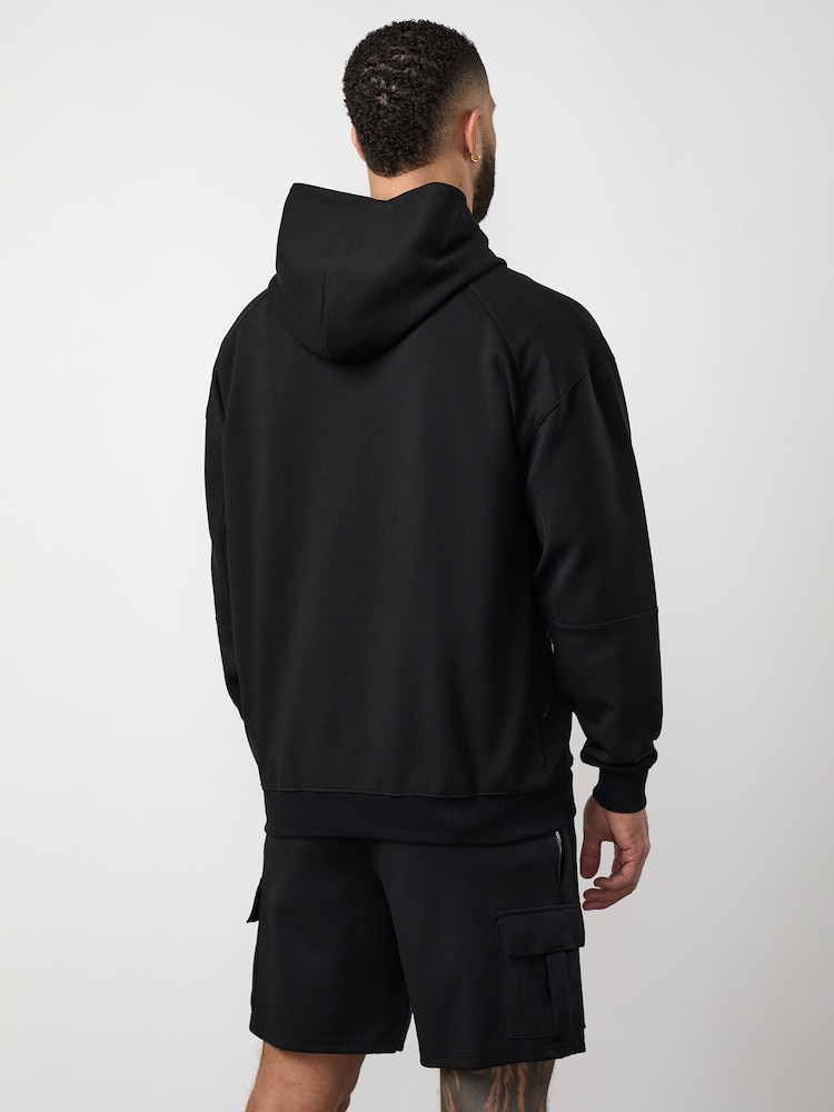 Gym King Black Linear Travel Full Zip Hoodie - Image 2 of 3